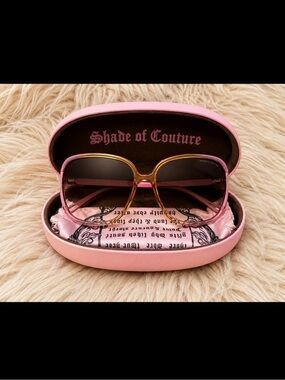 Juicy Couture Pink Gradient Oversized Sunglasses